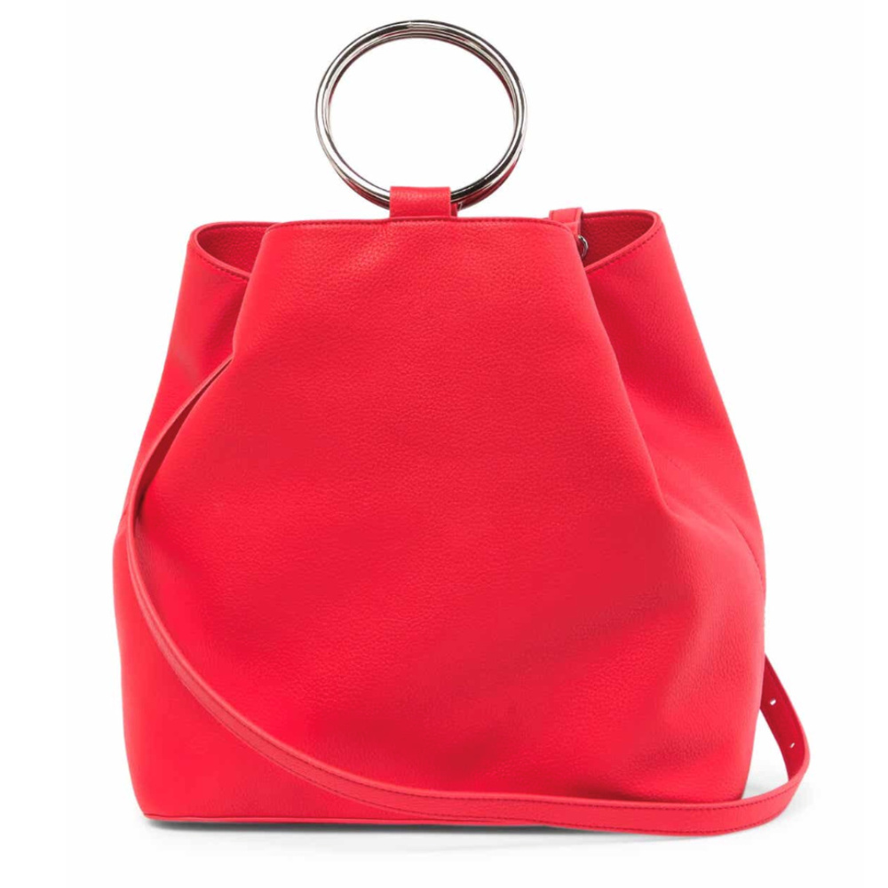 French Connection Dante Tote Bag in Fire Coral